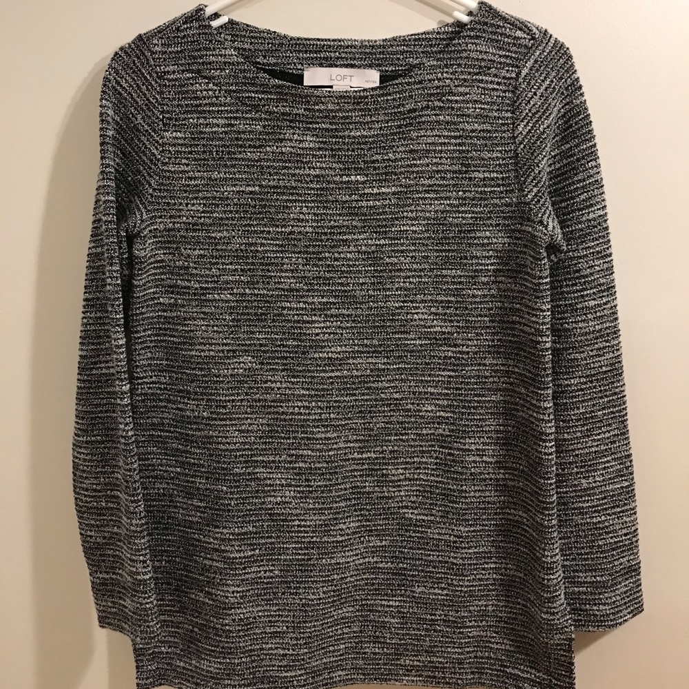 Loft woven boucle sweater xxsp